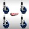 Service Caster 5'' SS Solid Poly Swivel 1-5/8'' Expanding Stem Caster Set with Brake, 4PK SCC-SSEX20S514-SPUS-TLB-158-4 - alternate 4